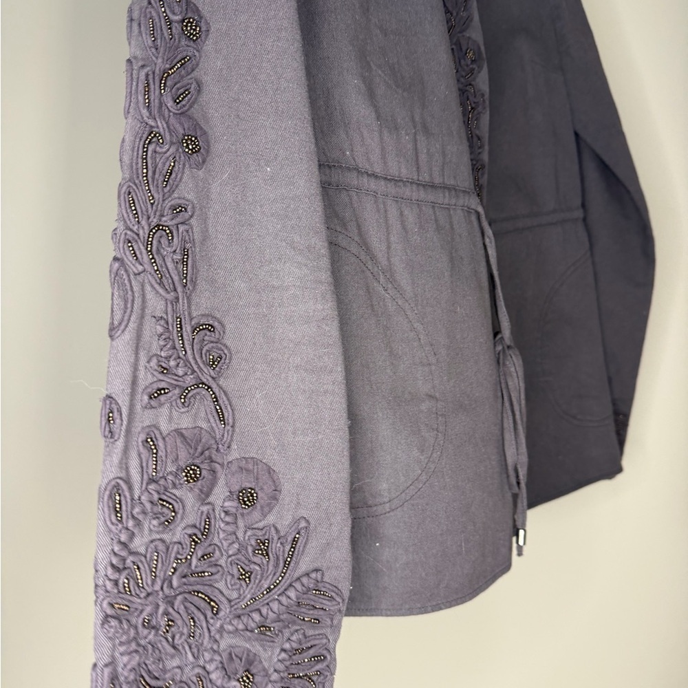 Love Sam Charcoal Embroidered Utility Jacket - Picture 6 of 6